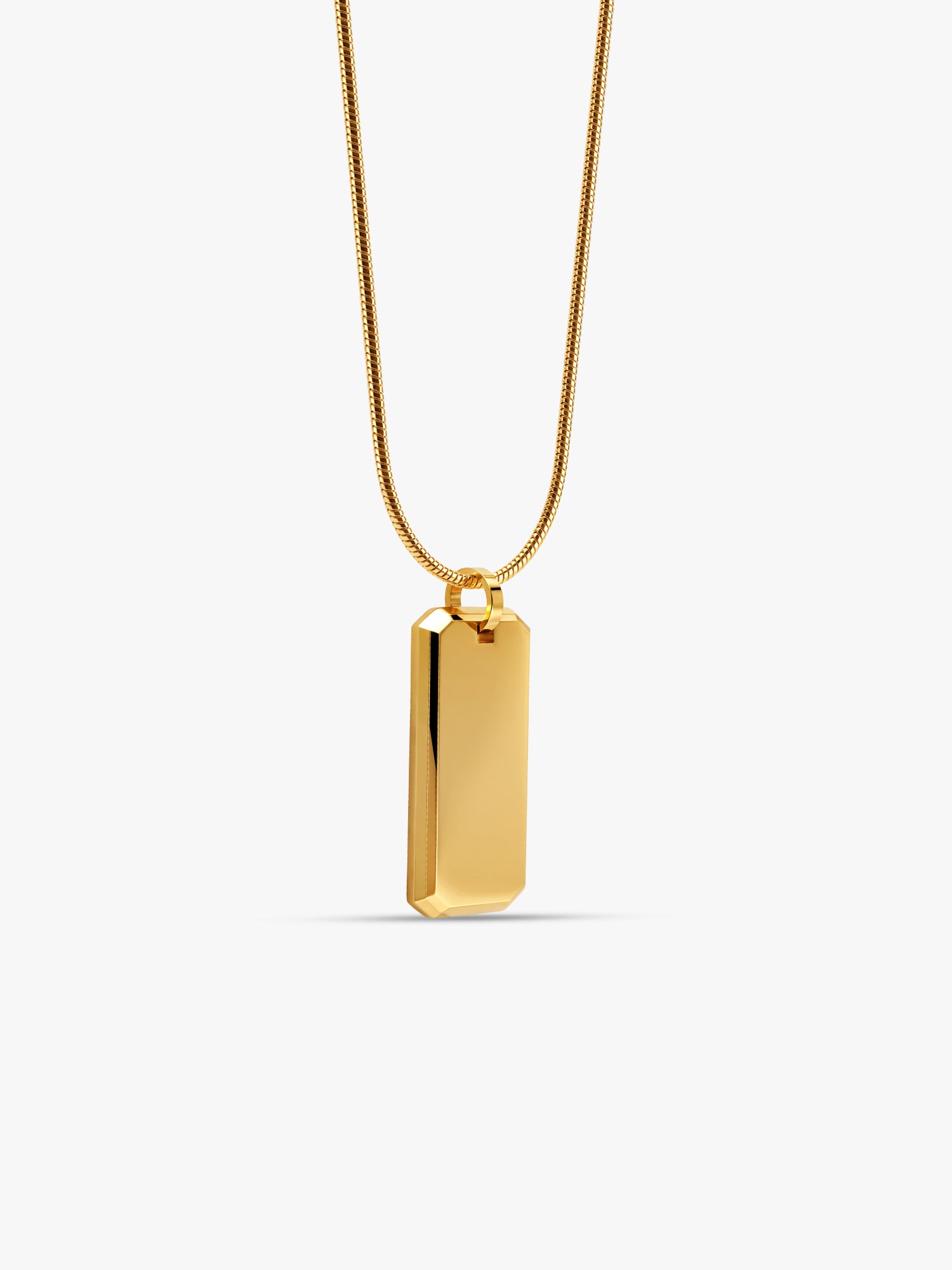IXIA by GIVA Die Tryin Gold Plated Pendant With Chain For Men