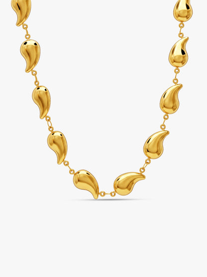 Melt Signal Gold Plated Necklace