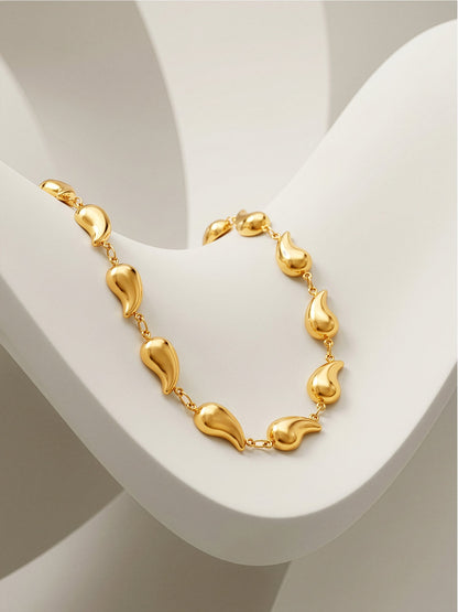 Melt Signal Gold Plated Necklace