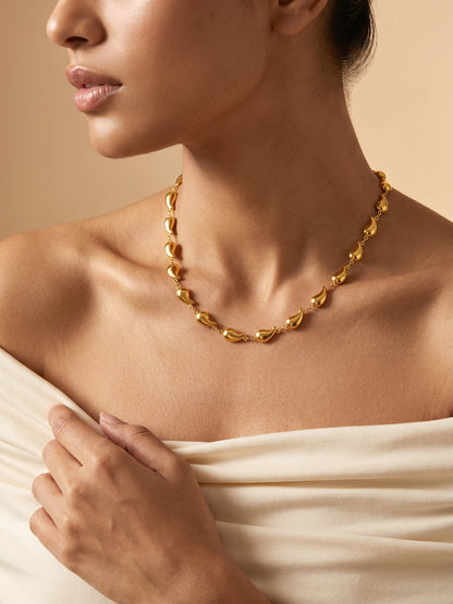 Melt Signal Gold Plated Necklace