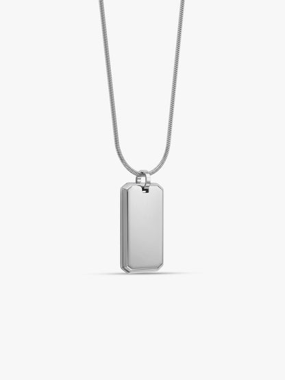 IXIA by GIVA No Ceilings Rhodium Plated Pendant With Chain For Men