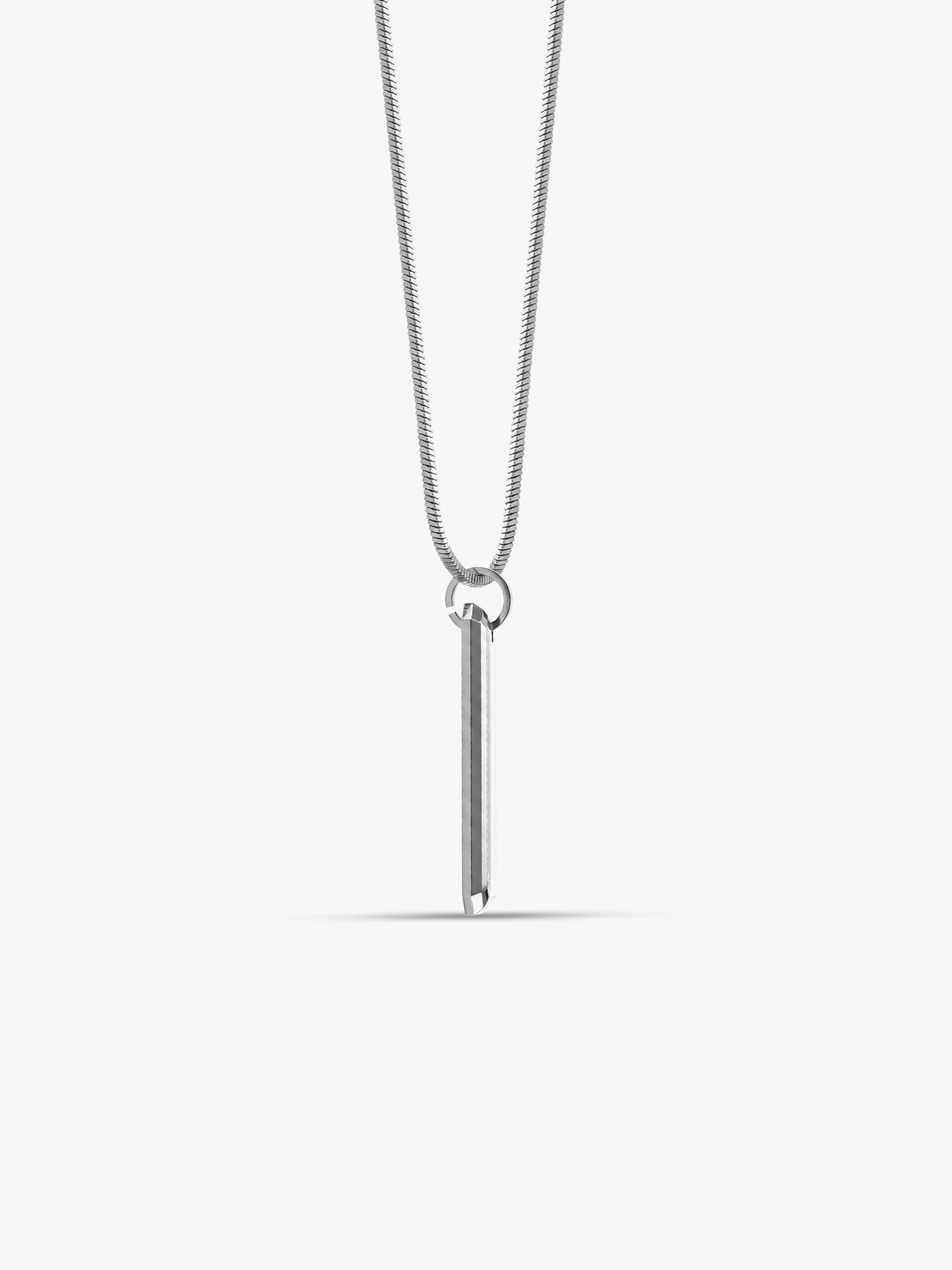 IXIA by GIVA No Ceilings Rhodium Plated Pendant With Chain For Men