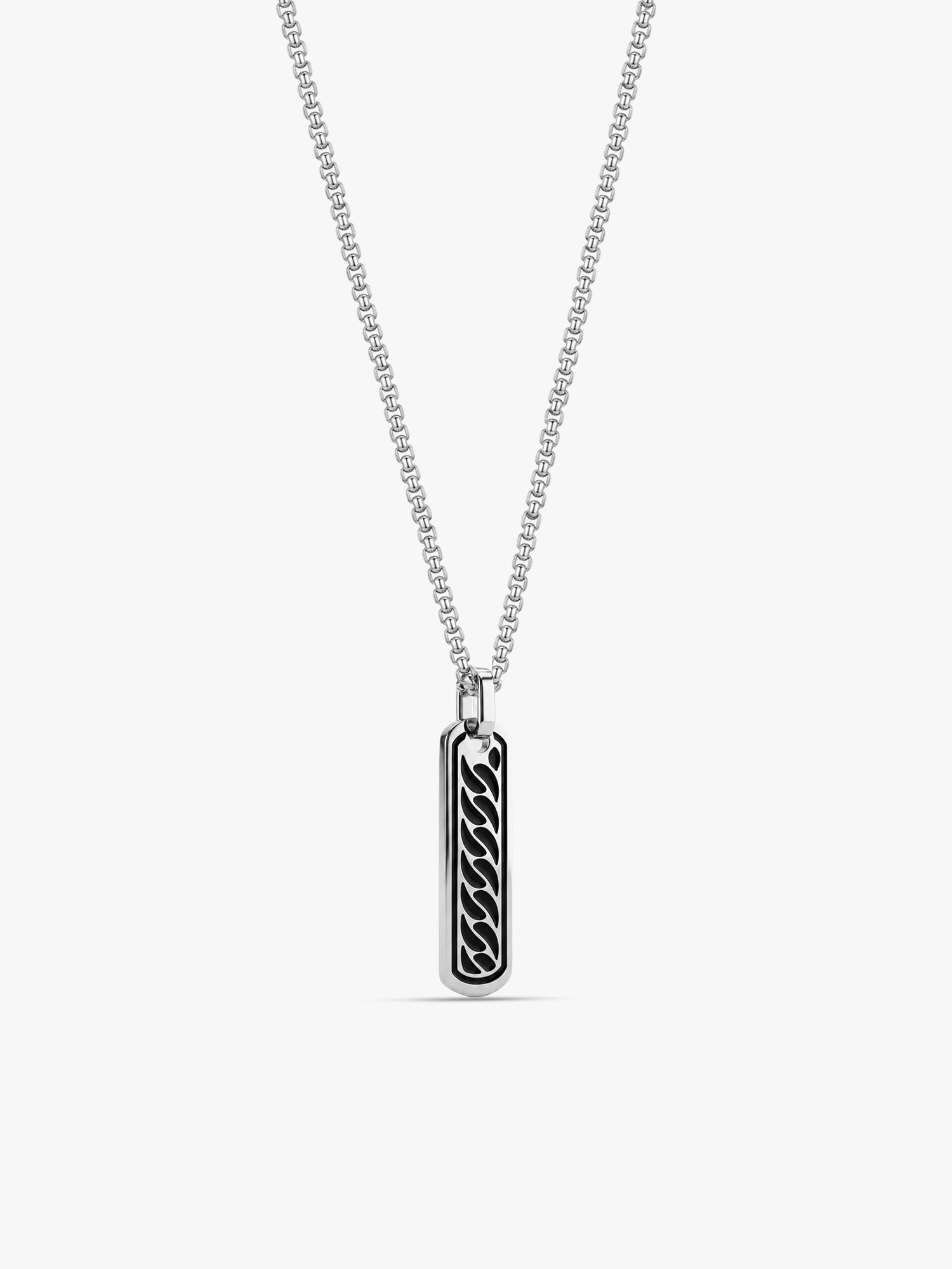 IXIA by GIVA Hustle Mentality Rhodium Plated Pendant With Chain For Men