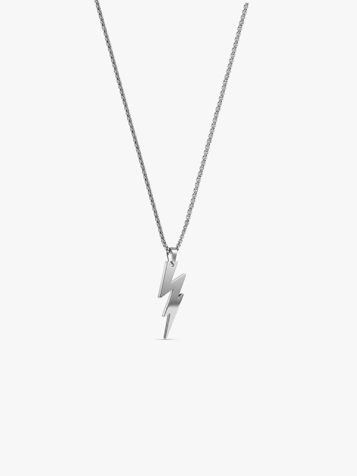 IXIA by GIVA Flashspeed Rhodium Plated Pendant With Chain For Men