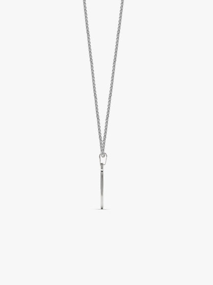 IXIA by GIVA Agent 13 Rhodium Plated Pendant With Chain For Men