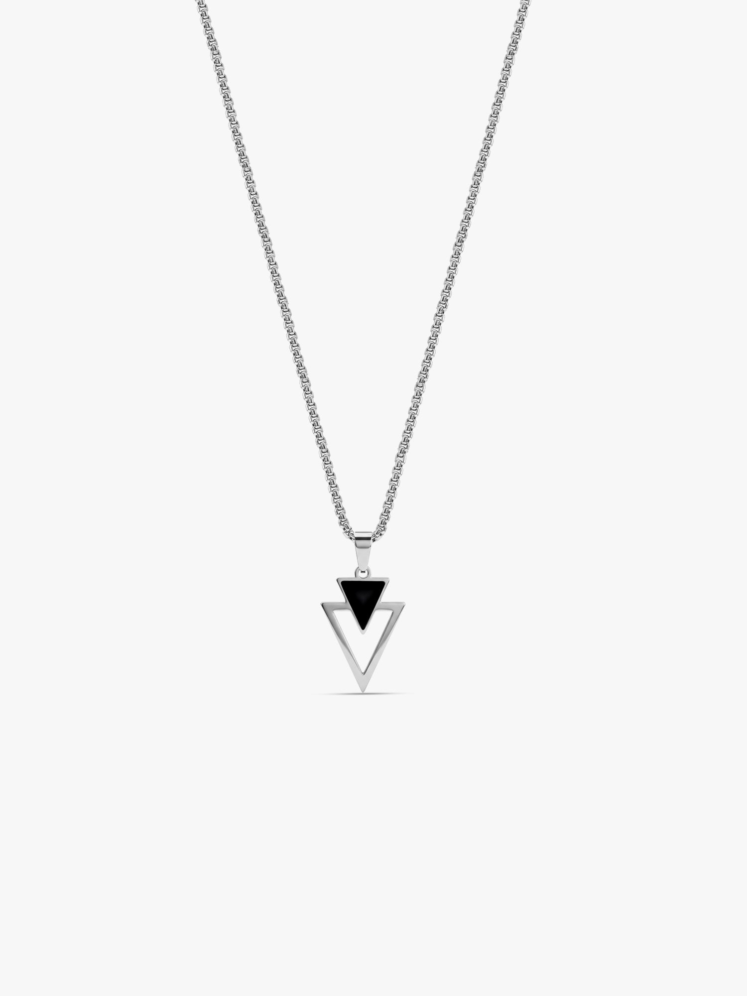 IXIA by GIVA Star City  Rhodium Plated Pendant With Chain For Men