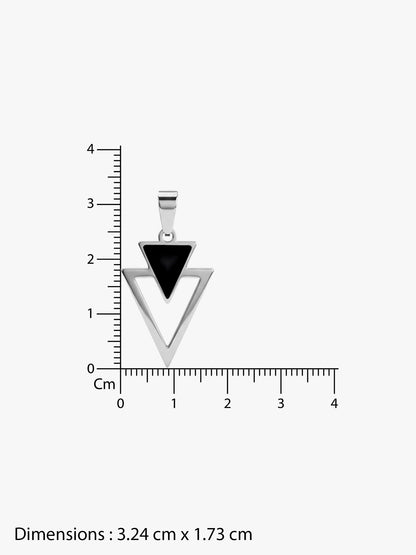 IXIA by GIVA Star City  Rhodium Plated Pendant With Chain For Men
