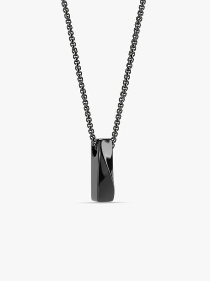 IXIA by GIVA Simulacra Black Rhodium Pendant With Chain For Men