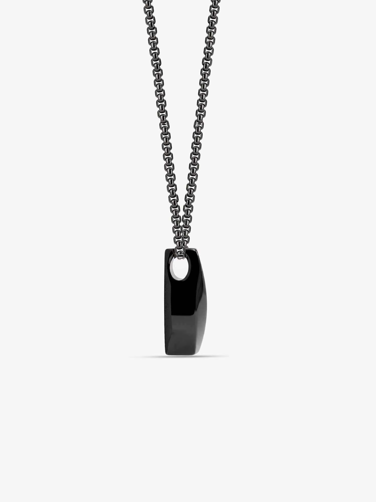IXIA by GIVA Simulacra Black Rhodium Pendant With Chain For Men