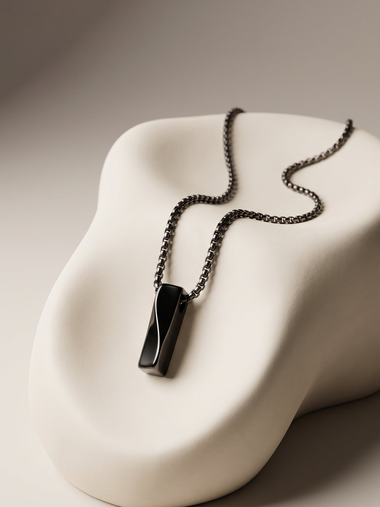 IXIA by GIVA Simulacra Black Rhodium Pendant With Chain For Men