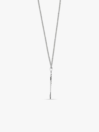 IXIA by GIVA Fallen Angel Matte Rhodium Pendant With Chain For Men