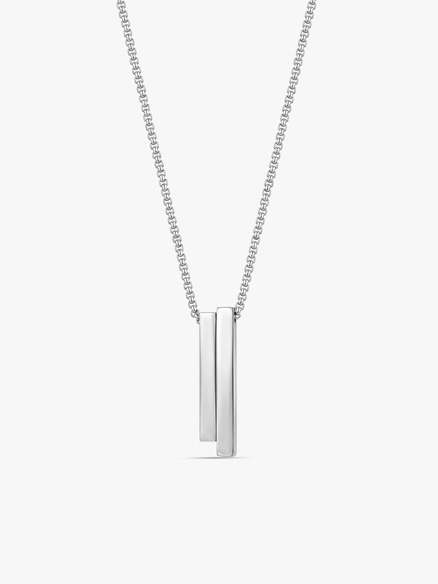 IXIA by GIVA Growth Mindset Rhodium Plated Pendant With Chain For Men