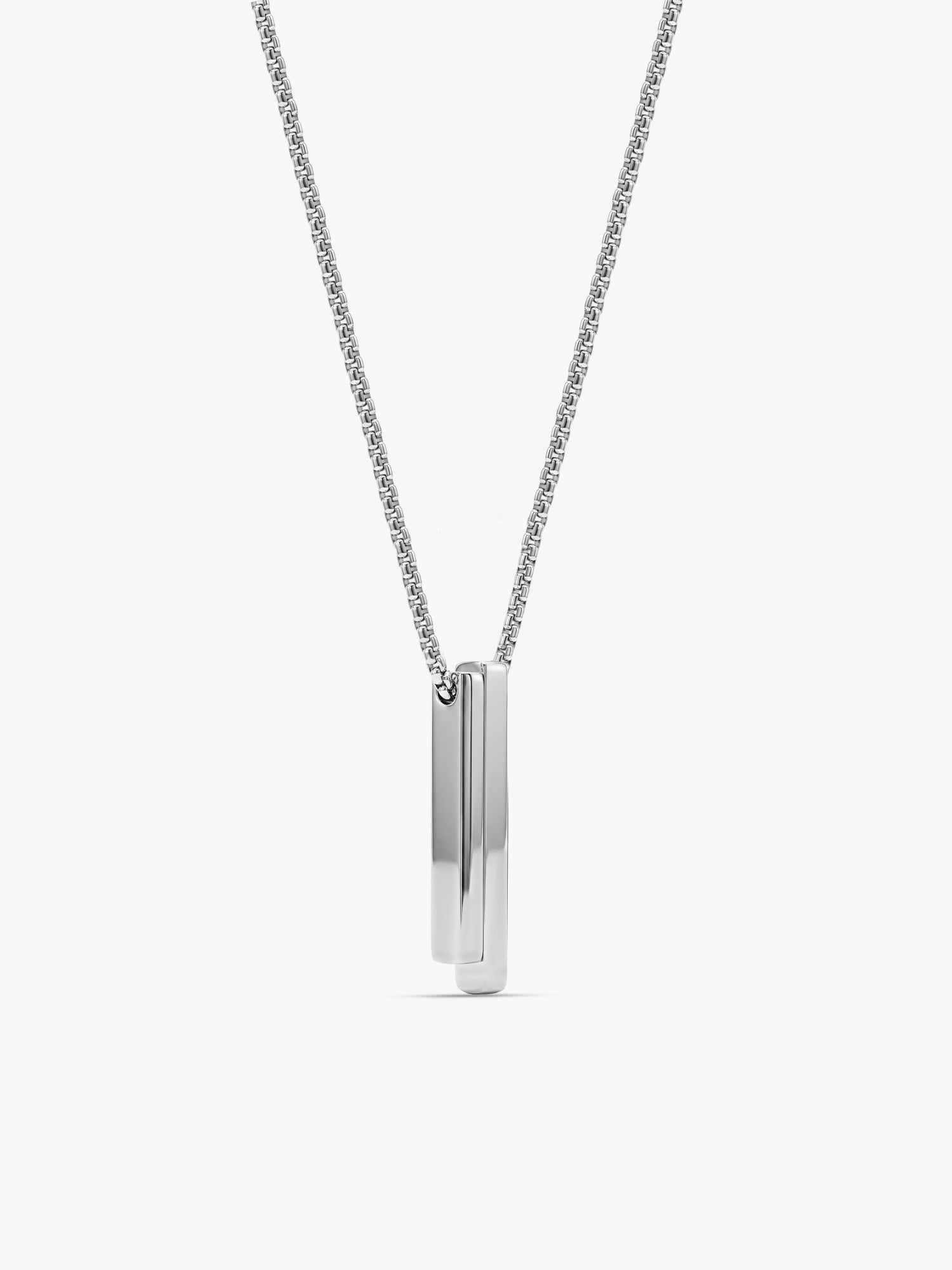 IXIA by GIVA Growth Mindset Rhodium Plated Pendant With Chain For Men