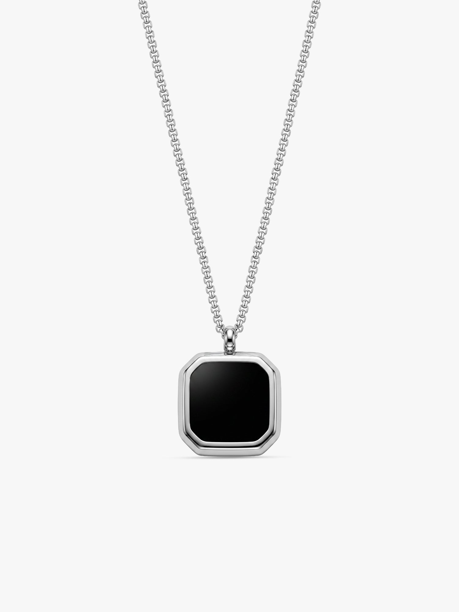 IXIA by GIVA Afterparty Rhodium Plated Pendant With Chain For Men