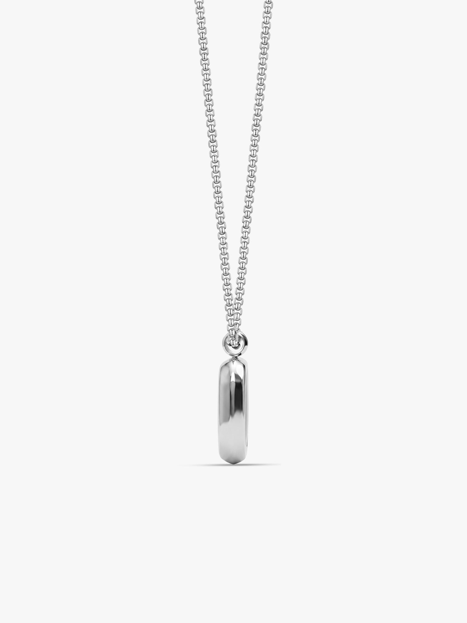 IXIA by GIVA Afterparty Rhodium Plated Pendant With Chain For Men