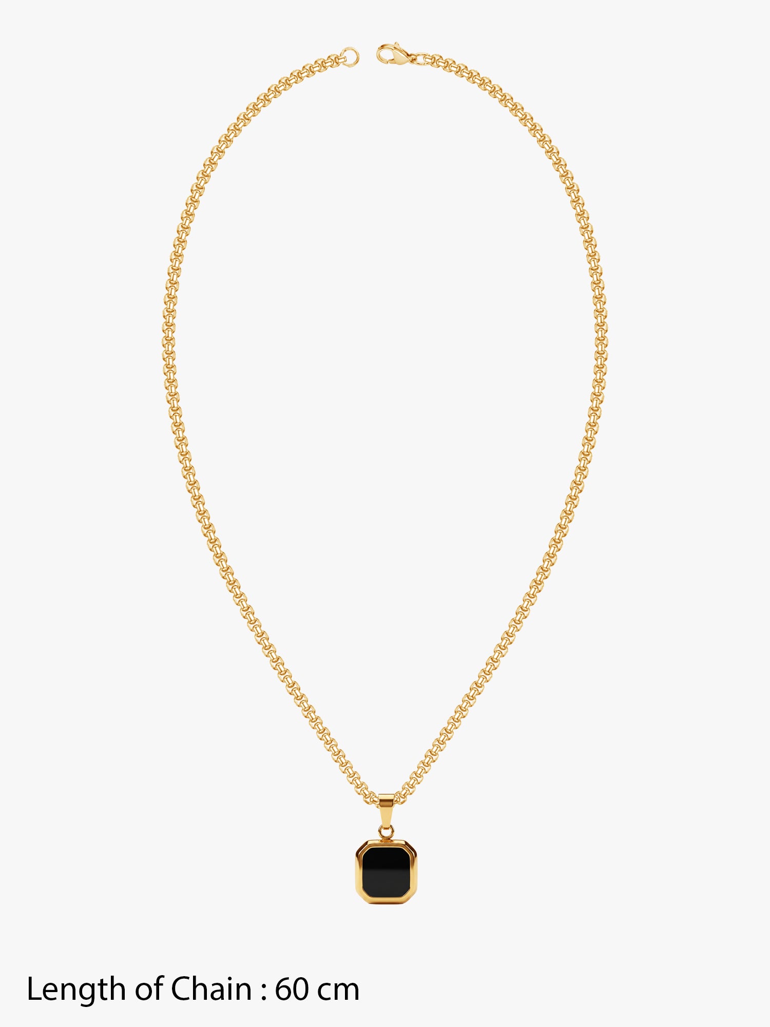 IXIA by GIVA Afterparty Gold Plated Pendant With Chain For Men