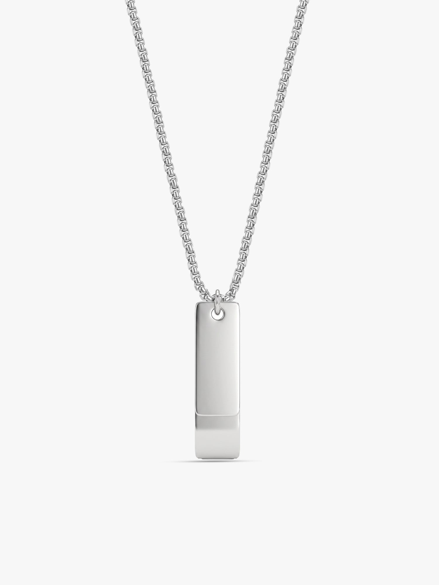 IXIA by GIVA Bookmarks Rhodium Plated Pendant With Chain For Men