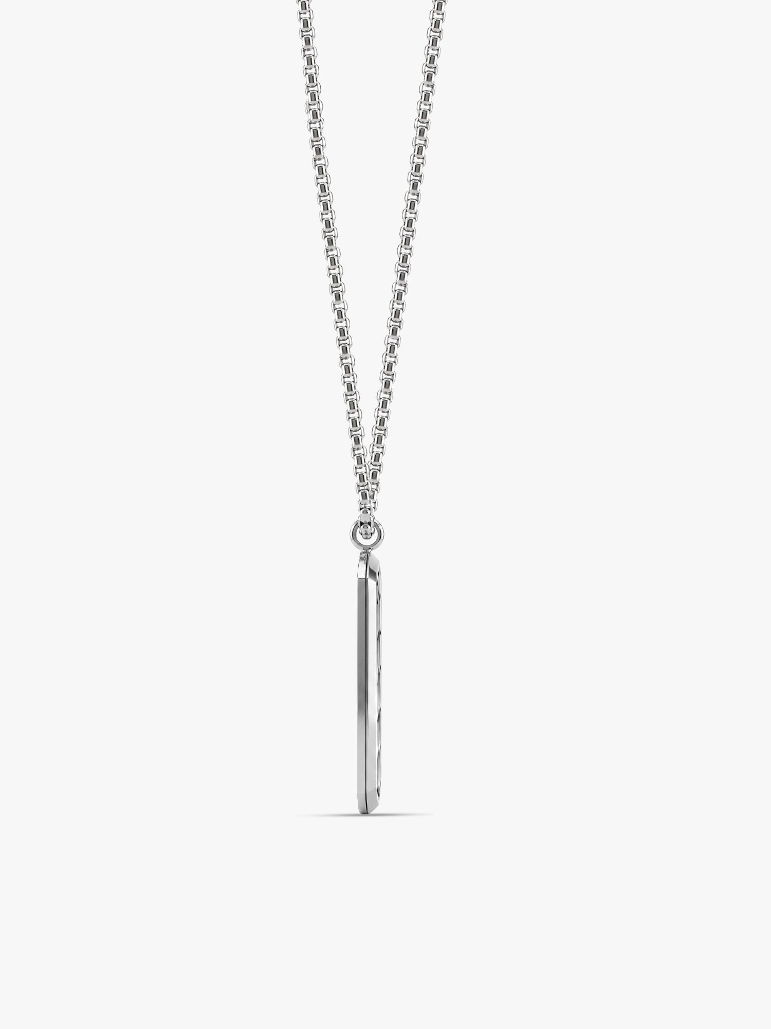 IXIA by GIVA Chasing Pavements Rhodium Plated Pendant With Chain For Men