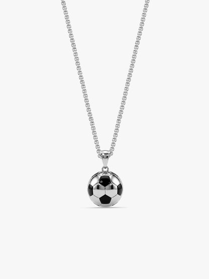 IXIA by GIVA Messi Beaucoup Rhodium Plated Pendant With Chain For Men