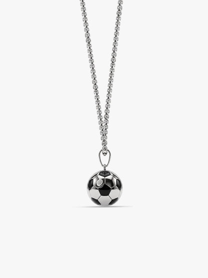 IXIA by GIVA Messi Beaucoup Rhodium Plated Pendant With Chain For Men