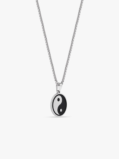 IXIA by GIVA EnSync Rhodium Plated Pendant With Chain For Men