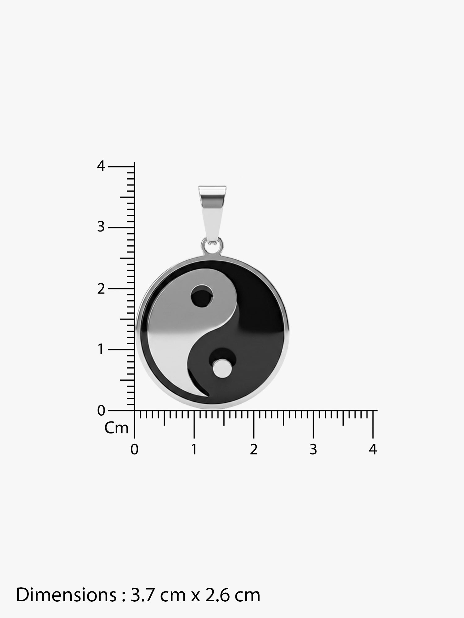 IXIA by GIVA EnSync Rhodium Plated Pendant With Chain For Men
