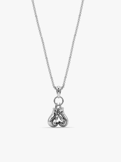 IXIA by GIVA First Rule Matte Rhodium Pendant With Chain For Men