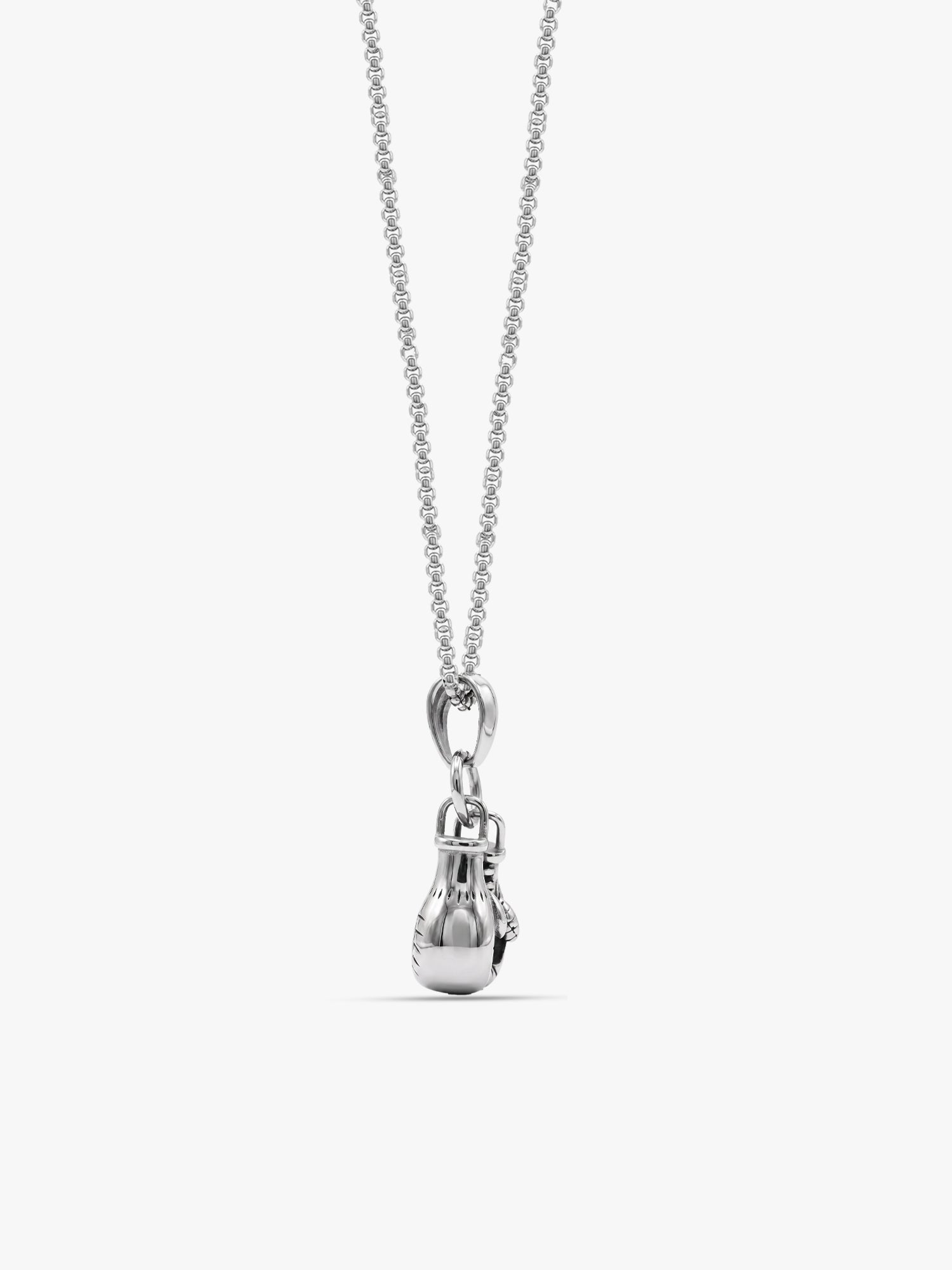 IXIA by GIVA First Rule Matte Rhodium Pendant With Chain For Men