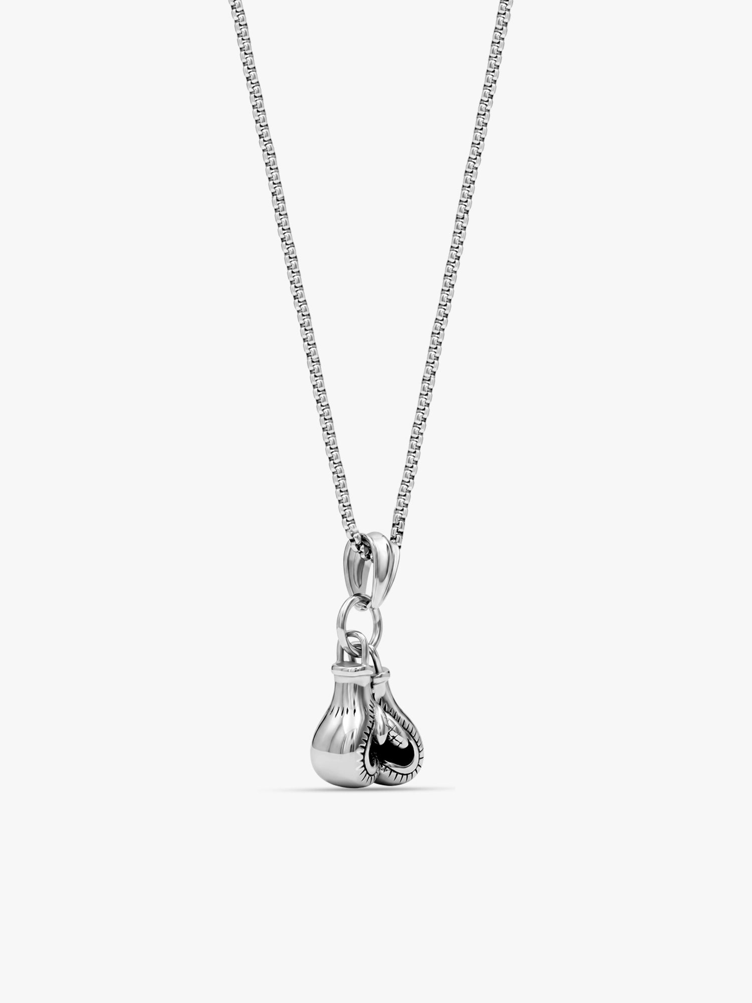IXIA by GIVA First Rule Matte Rhodium Pendant With Chain For Men