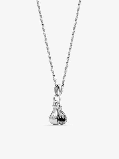 IXIA by GIVA First Rule Matte Rhodium Pendant With Chain For Men