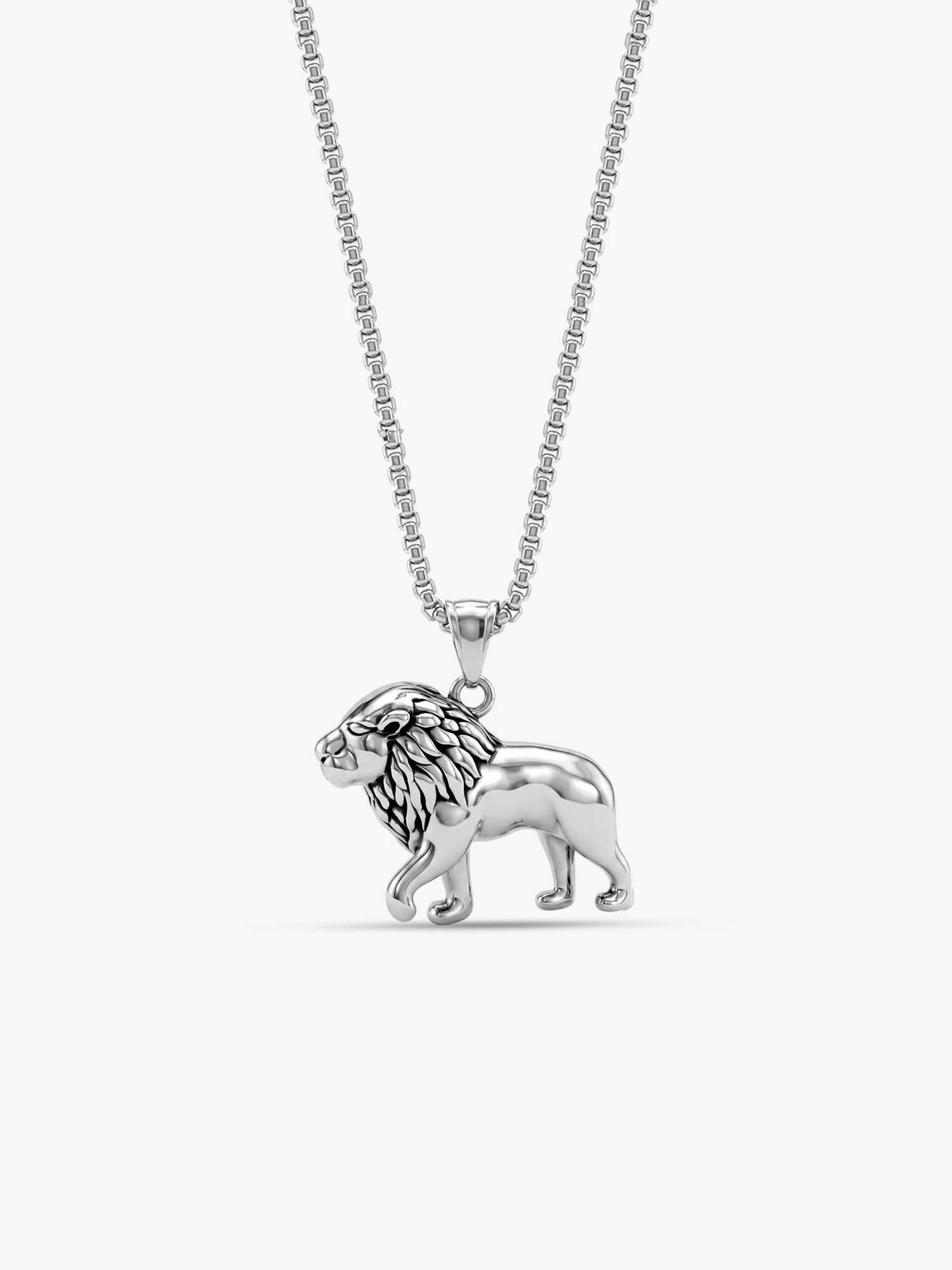 IXIA by GIVA Pride Rhodium Plated Pendant With Chain For Men