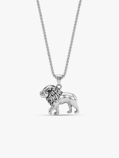 IXIA by GIVA Pride Rhodium Plated Pendant With Chain For Men