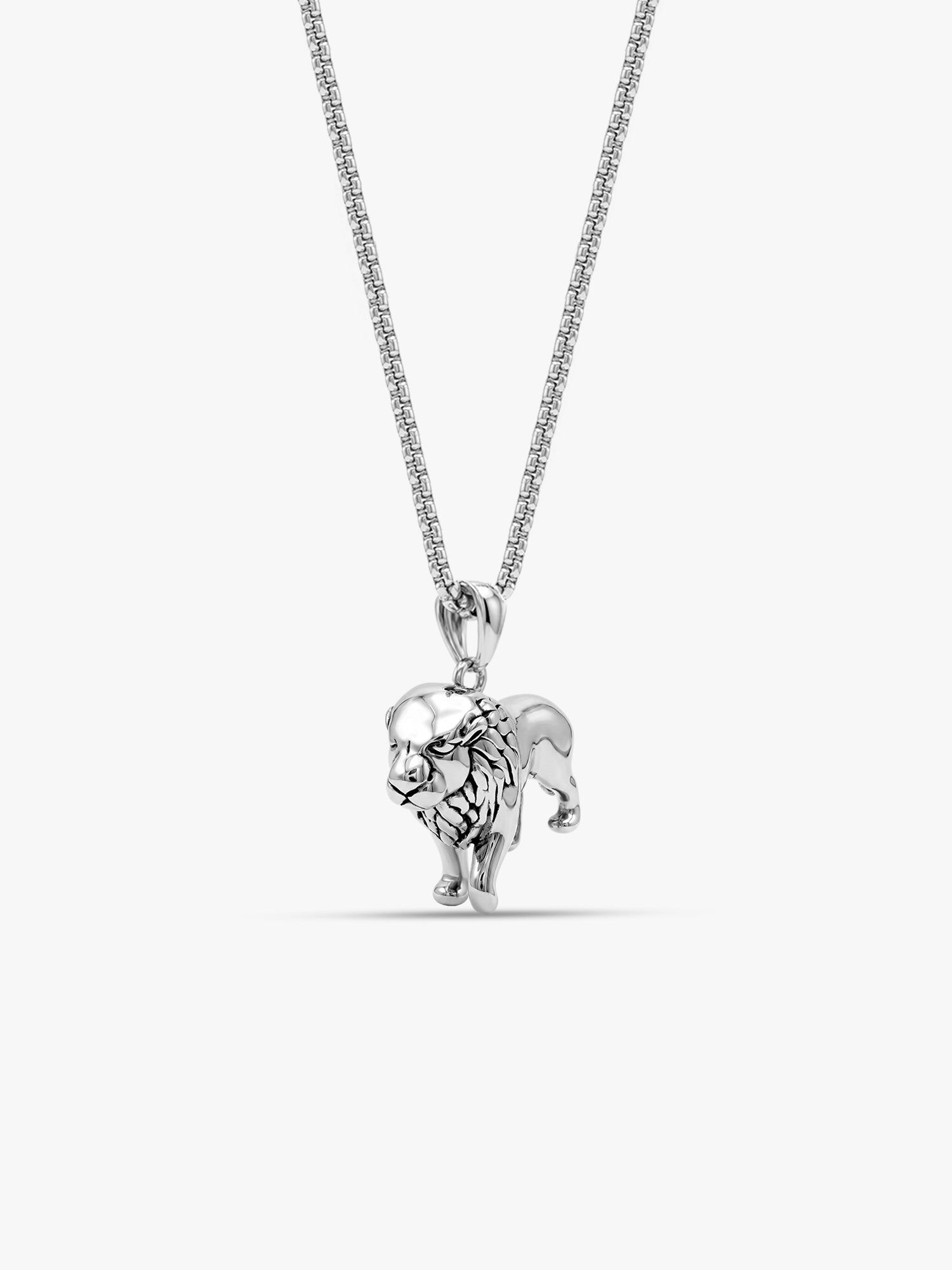 IXIA by GIVA Pride Rhodium Plated Pendant With Chain For Men