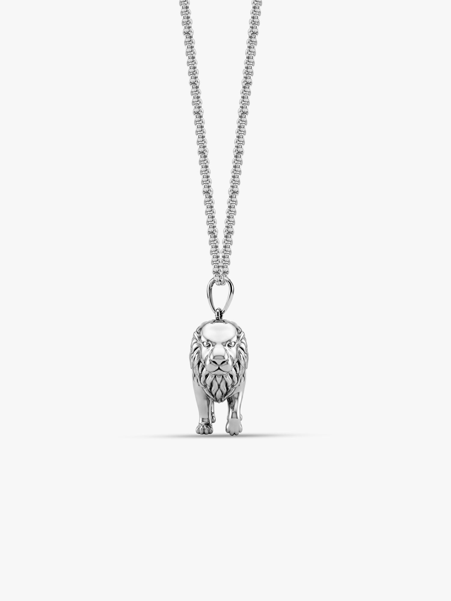 IXIA by GIVA Pride Rhodium Plated Pendant With Chain For Men
