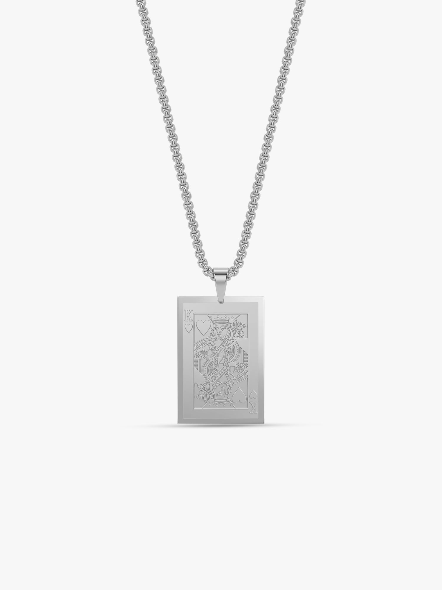 IXIA by GIVA Bluffmaster Rhodium Plated Pendant with Chain For Men