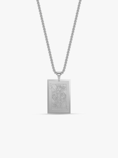 IXIA by GIVA Bluffmaster Rhodium Plated Pendant with Chain For Men