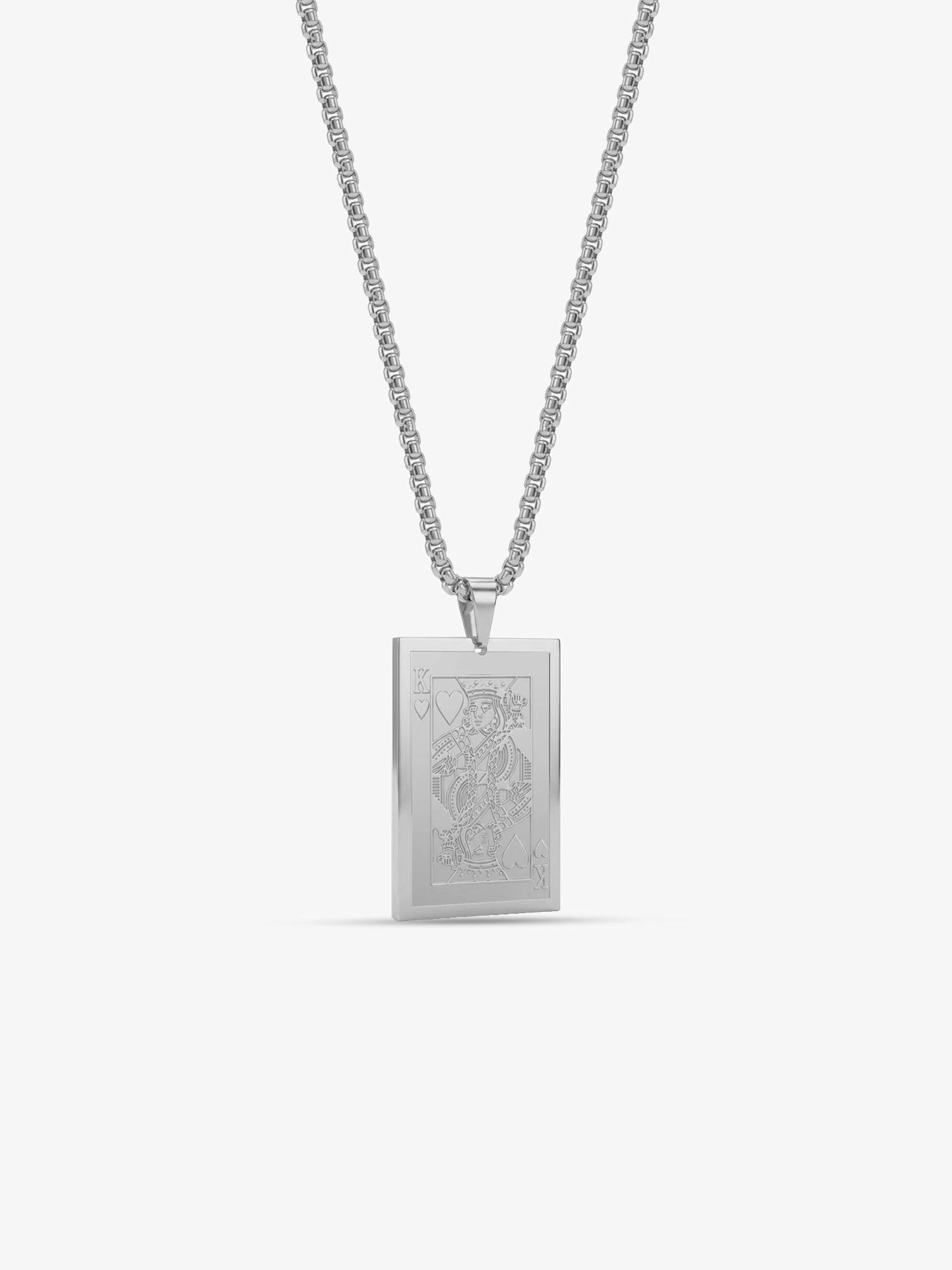 IXIA by GIVA Bluffmaster Rhodium Plated Pendant with Chain For Men