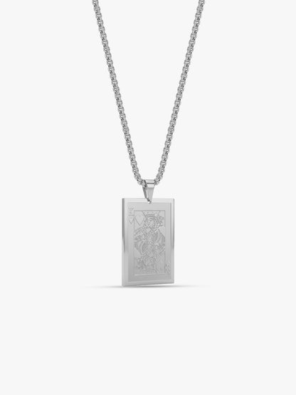IXIA by GIVA Bluffmaster Rhodium Plated Pendant with Chain For Men