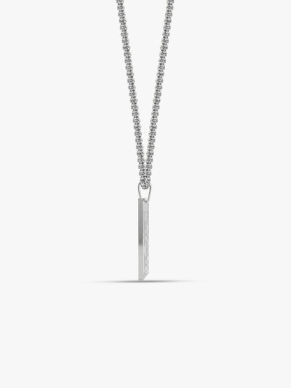 IXIA by GIVA Bluffmaster Rhodium Plated Pendant with Chain For Men