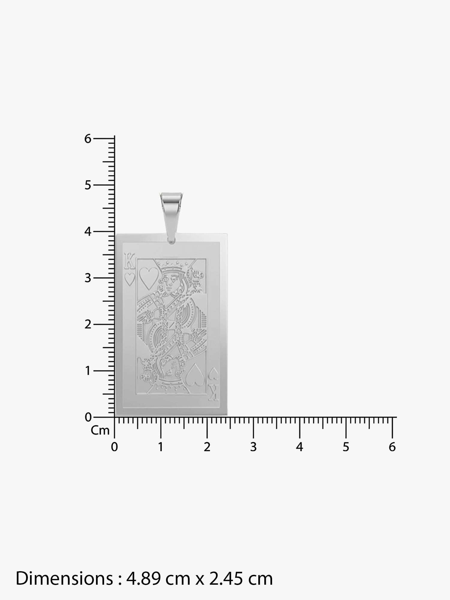 IXIA by GIVA Bluffmaster Rhodium Plated Pendant with Chain For Men