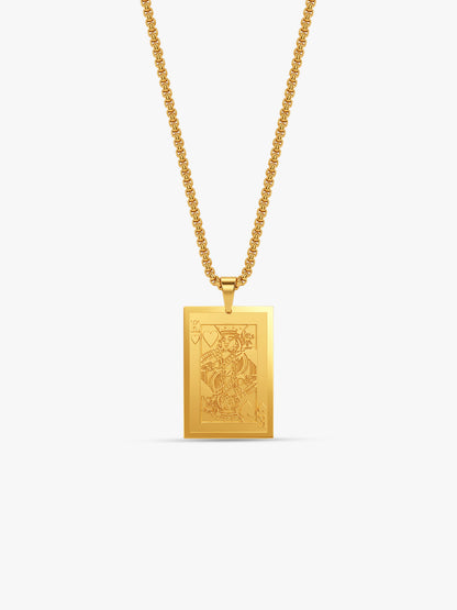 IXIA by GIVA Bluffmaster Gold Plated Pendant with Chain For Men