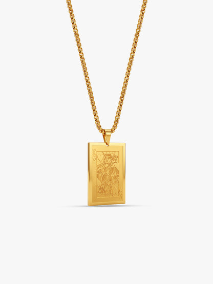 IXIA by GIVA Bluffmaster Gold Plated Pendant with Chain For Men
