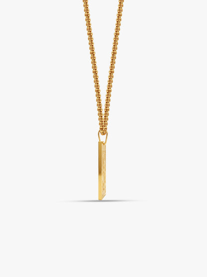 IXIA by GIVA Bluffmaster Gold Plated Pendant with Chain For Men