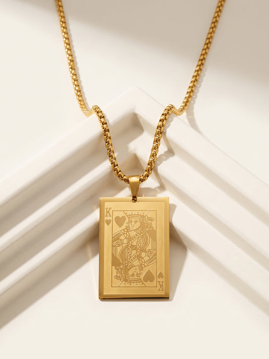 IXIA by GIVA Bluffmaster Gold Plated Pendant with Chain For Men