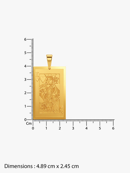 IXIA by GIVA Bluffmaster Gold Plated Pendant with Chain For Men