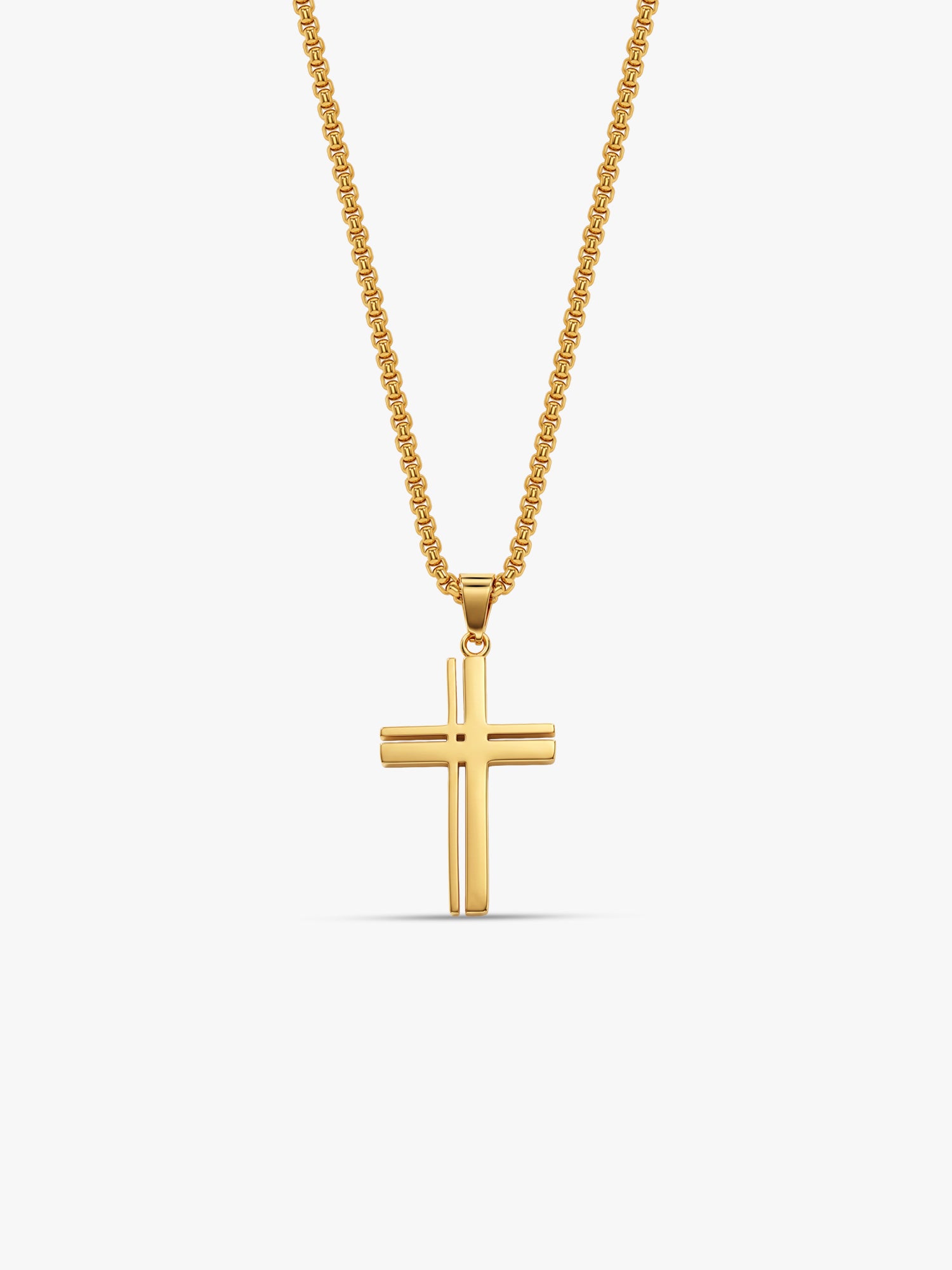 IXIA by GIVA Fresh Testament Gold Plated Pendant With Chain For Men