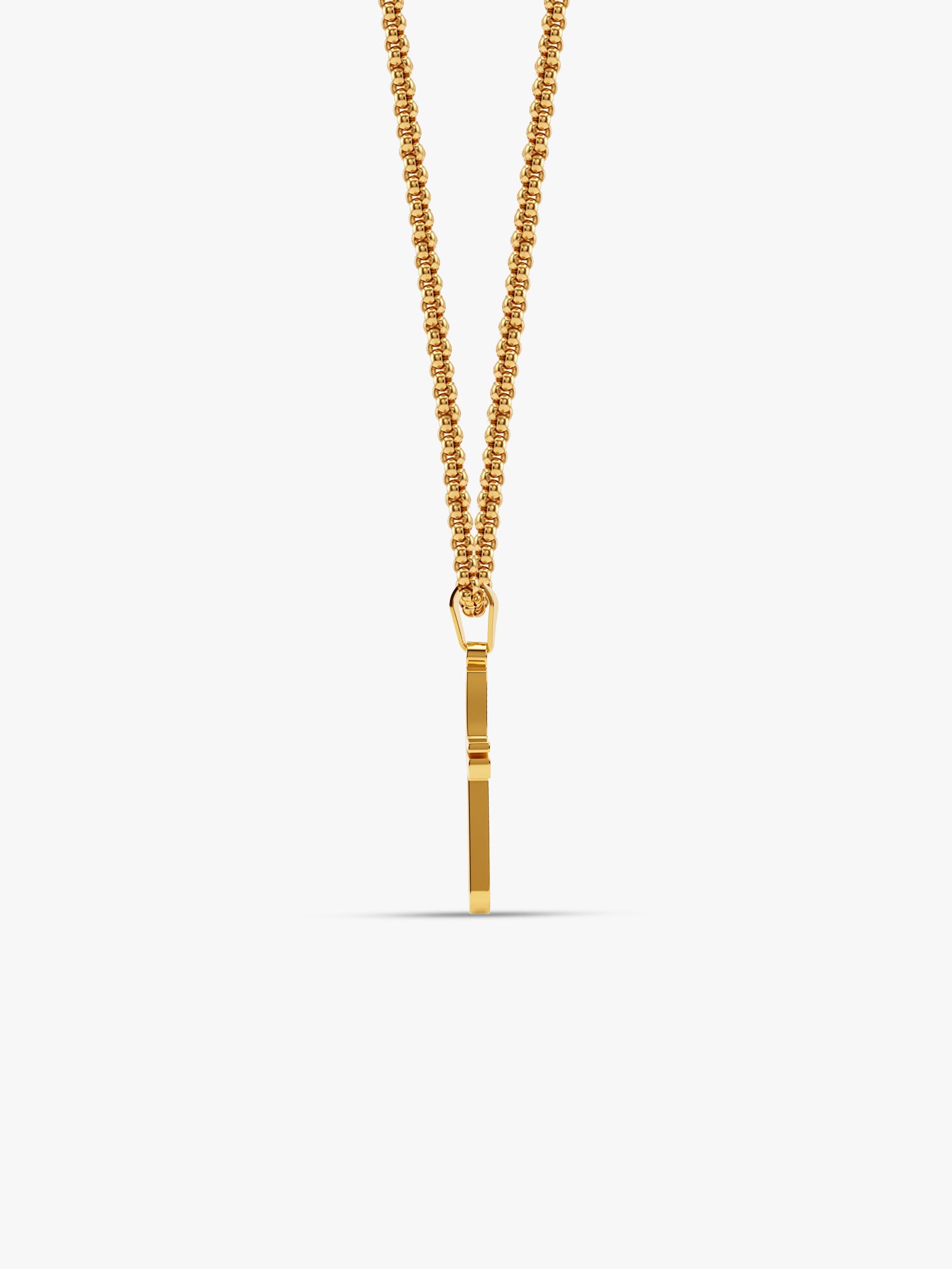 IXIA by GIVA Fresh Testament Gold Plated Pendant With Chain For Men