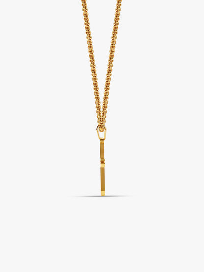 IXIA by GIVA Fresh Testament Gold Plated Pendant With Chain For Men