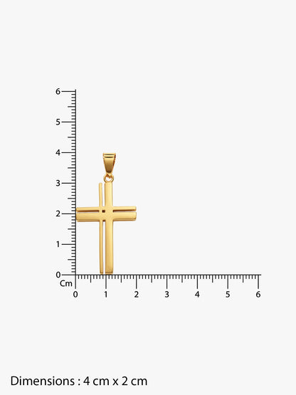 IXIA by GIVA Fresh Testament Gold Plated Pendant With Chain For Men