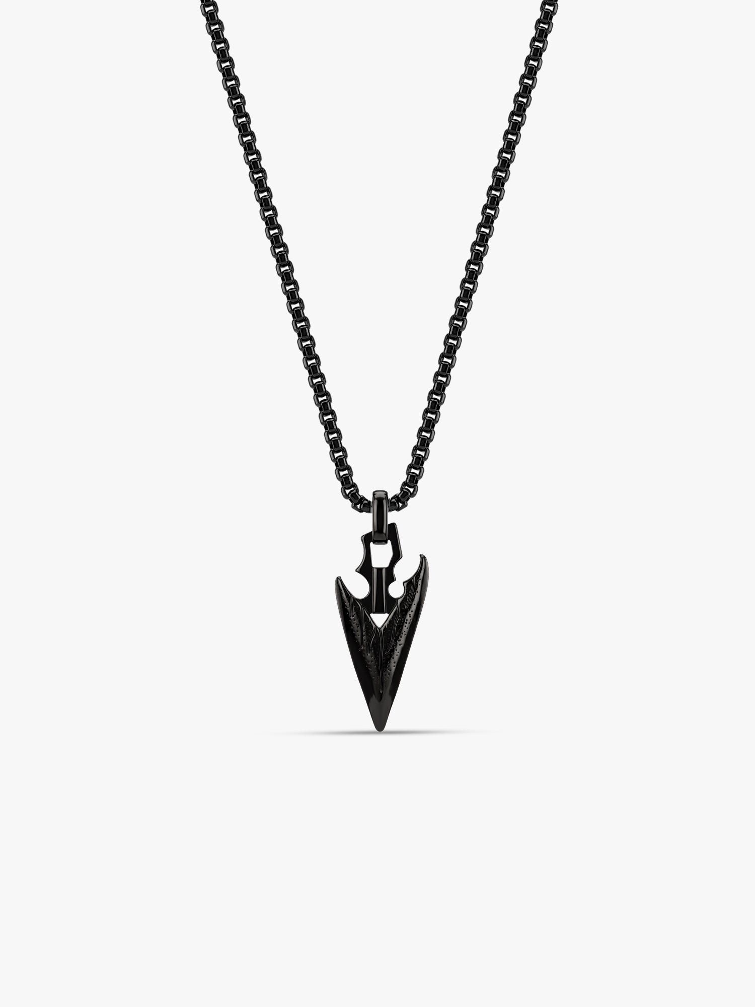 IXIA by GIVA Gothic Gardener Black Rhodium Pendant With Chain For Men